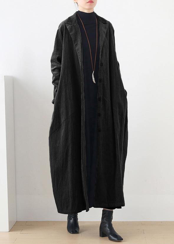 Classy army green  Fashion clothes Inspiration suit collar striped women coats - Omychic