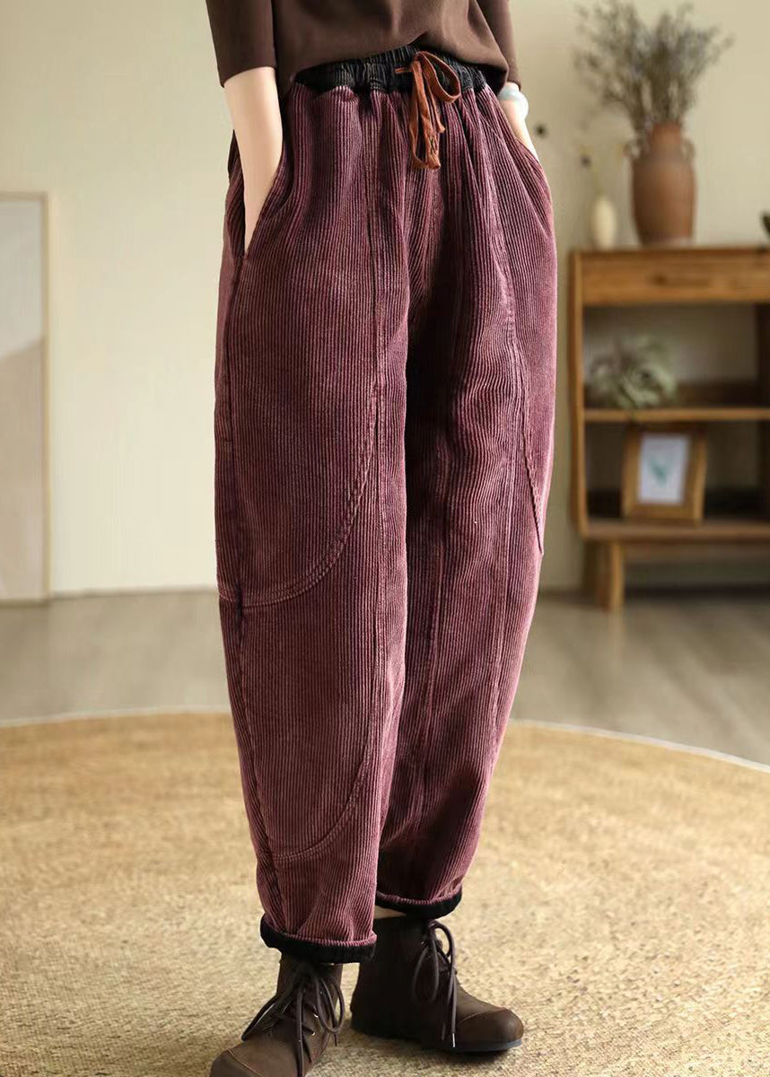 Warm harem pants top