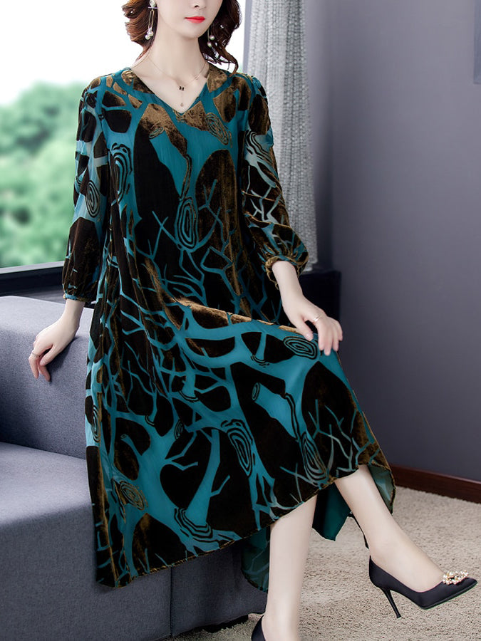Elegant V-neck Top + Long Skirt