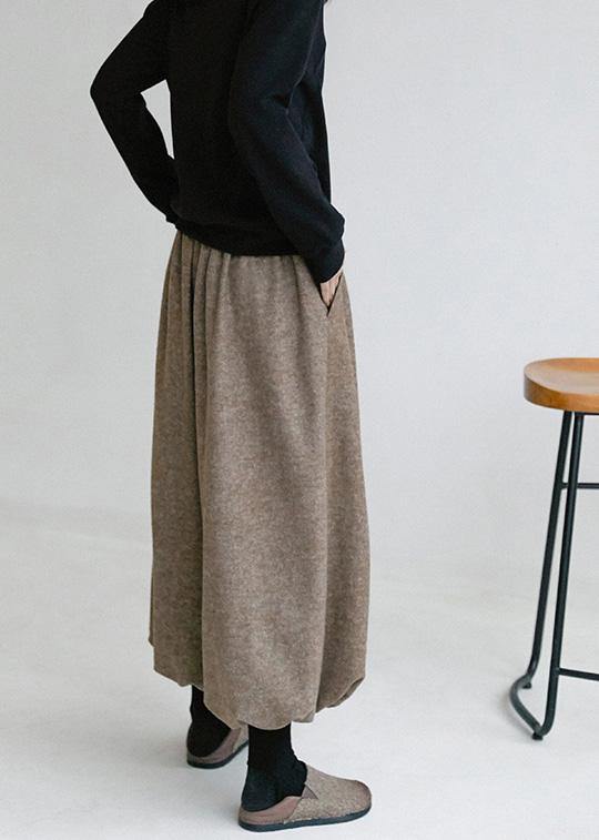 French Pants Loose Spring Elastic Waist Knickerbockers Casual Pants - Omychic