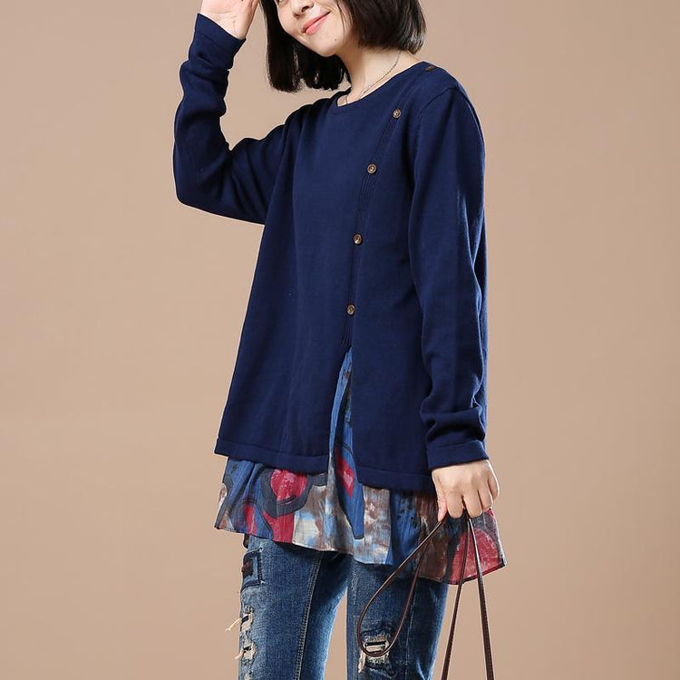 Green sweaters woman layerd knitted tops - Omychic
