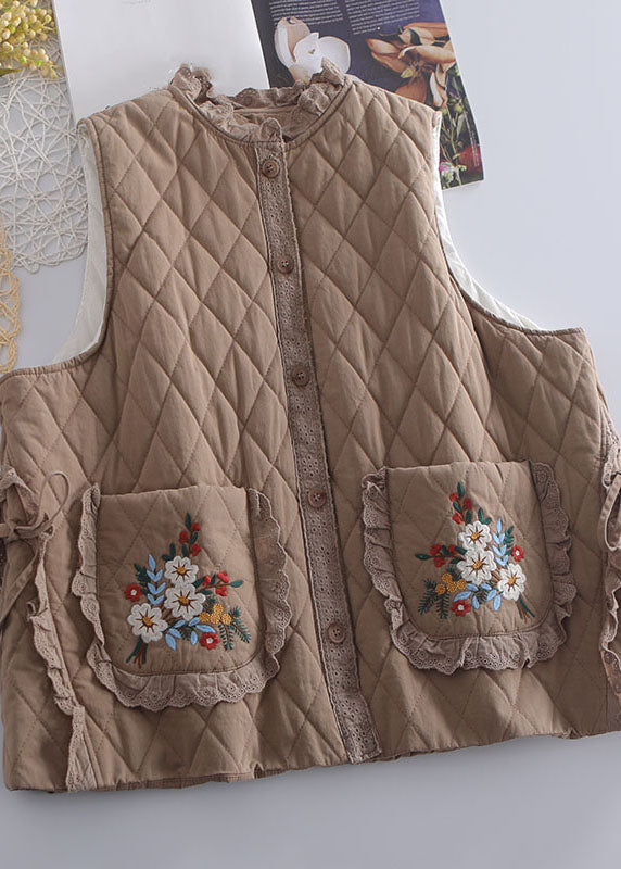 Beige Pocketed Charm WaistCoat
