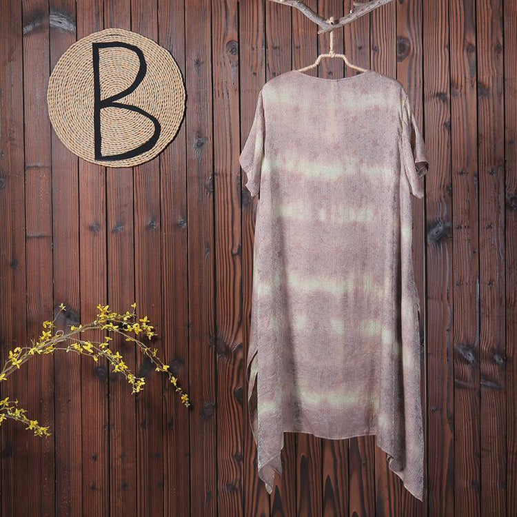 Summer Casual Cotton Linen Irregular Women Dress - Omychic