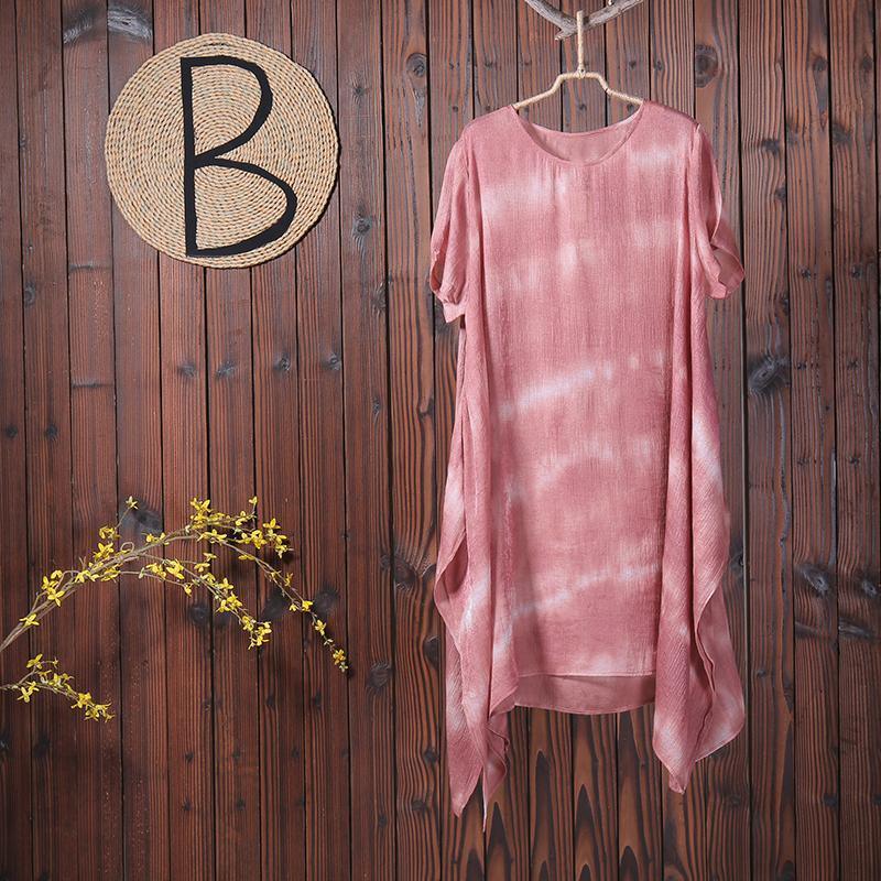 Summer Casual Cotton Linen Irregular Women Dress - Omychic