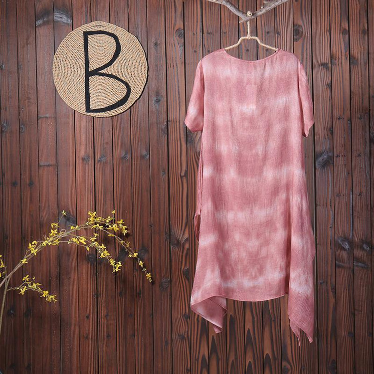 Summer Casual Cotton Linen Irregular Women Dress - Omychic