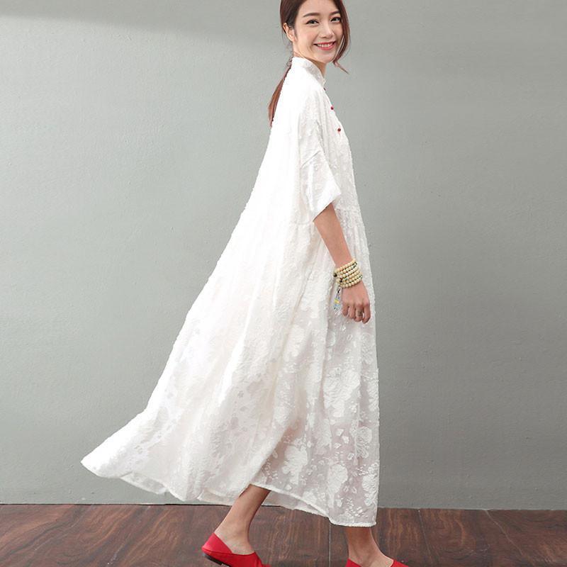 Wavlynn Elegant Lace Patchwork Day Dress In Orange Peach For Sunny Summer Days And Easy Outings
