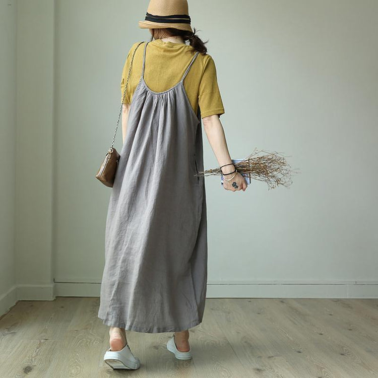 Summer Nice And Cool Solid Color Slip Dress - Omychic