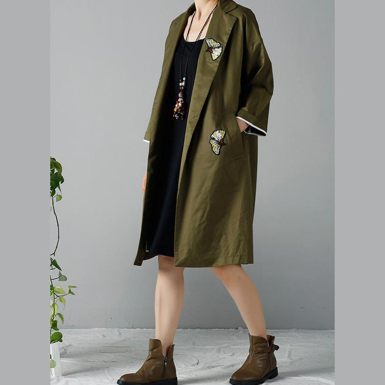 Tea green plus size coats long cardigans - Omychic