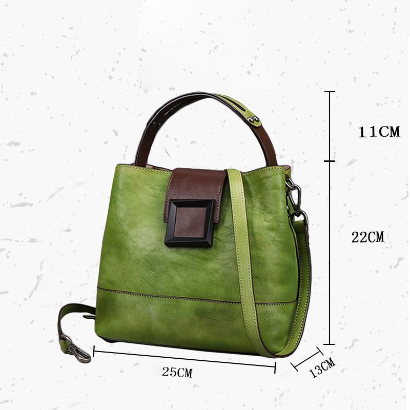 Luxy Retro Leather Handbag Crossbody Bag - Omychic