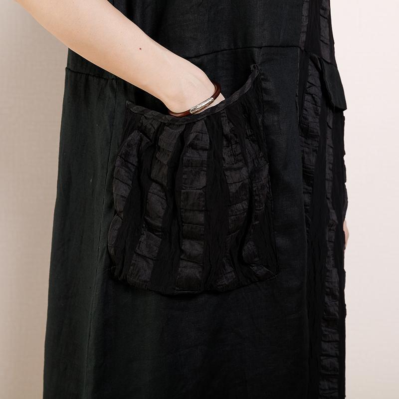 Round Neck Casual Patchwork Summer Dress - Omychic