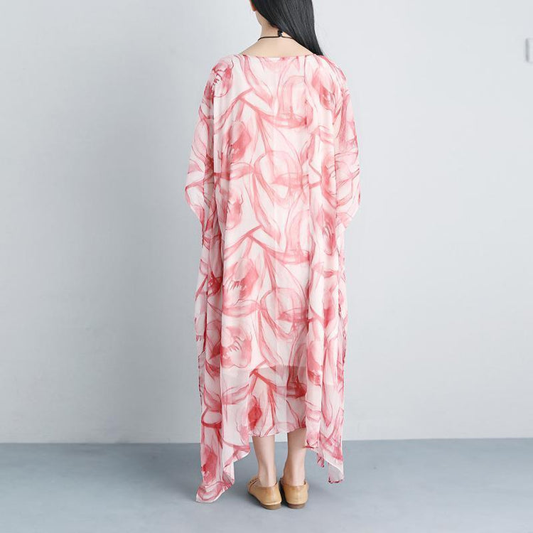 Casual Fake Two-piece Summer Half Sleeve Silky Cotton Dress - Omychic