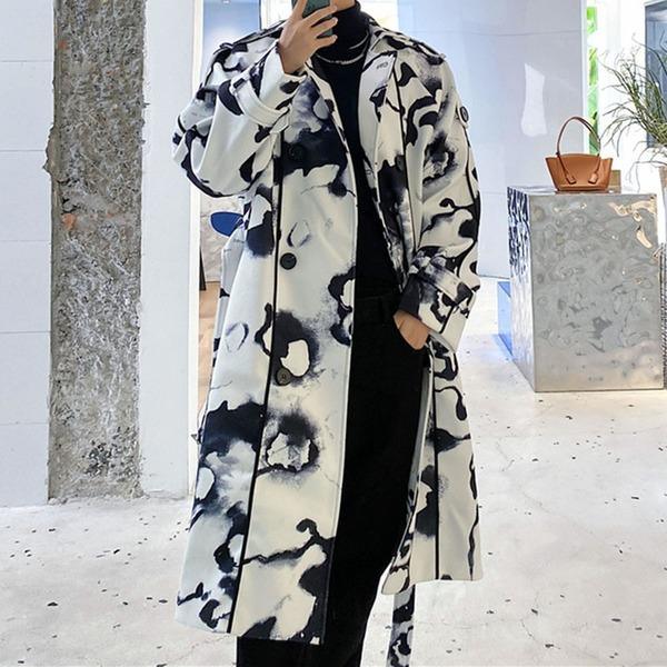 New Women Casual Turn-down Collar Loose Long Sleeve Street Trendy Coat - Omychic