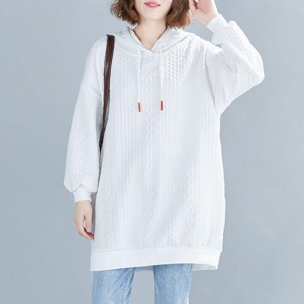 Oversized Women Cotton Casual Hoodies New 2020 Loose Female Hooded Sweatshirt - Omychic