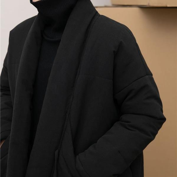 Casual Short Women Coat Winter The New Simplicity Zen Black Big Pocket - Omychic