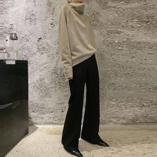 New Women Pullover Small Fresh Turtleneck Small Fresh Casual Style Loose Elegant Tee Top - Omychic