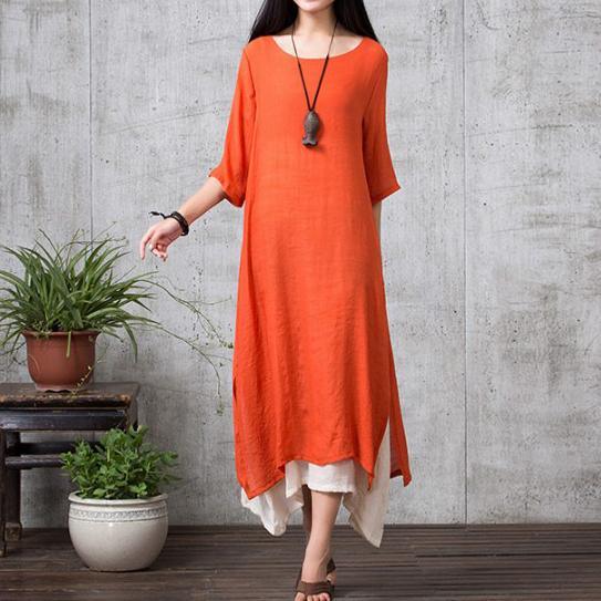 Layered linen dress shop