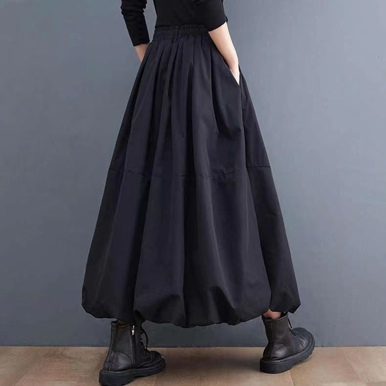 2023 Plus Size High-end Slimming Solid Color Tutu Skirt