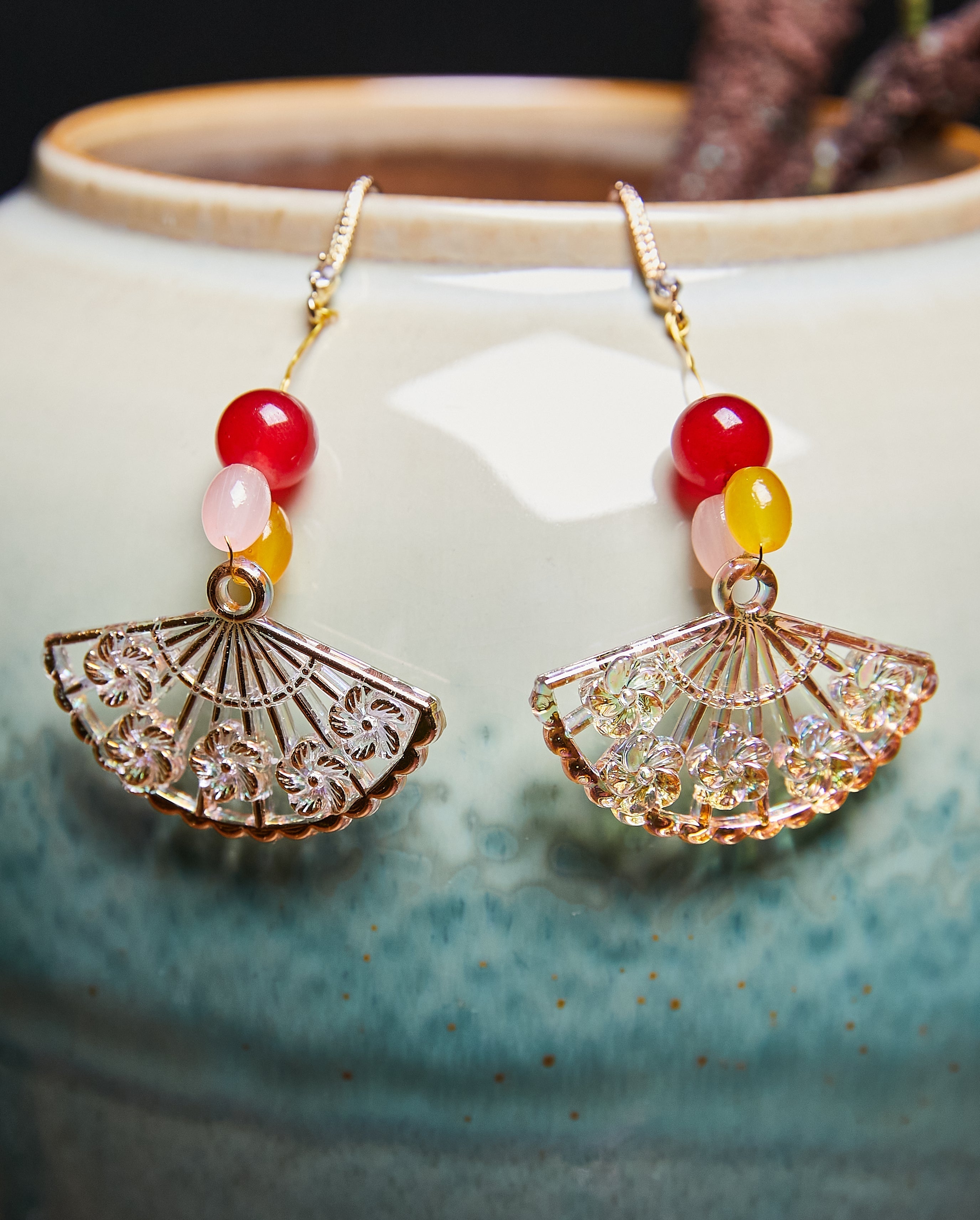 Unique Sector Acrylic Drop Earrings - Omychic