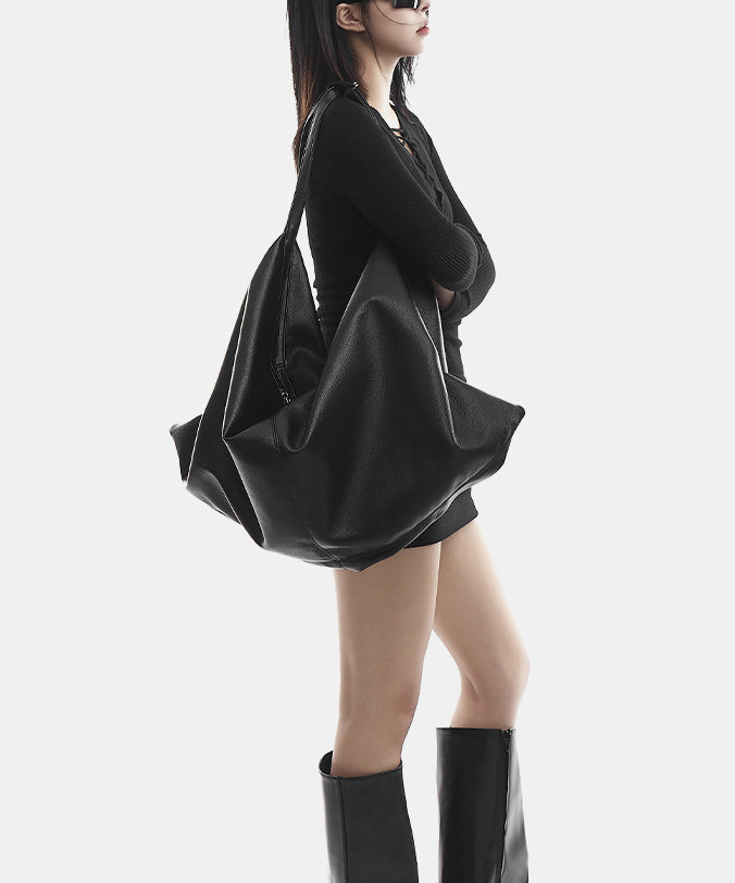 2025 New Black Versatile Large Capacity Shoulder Bag