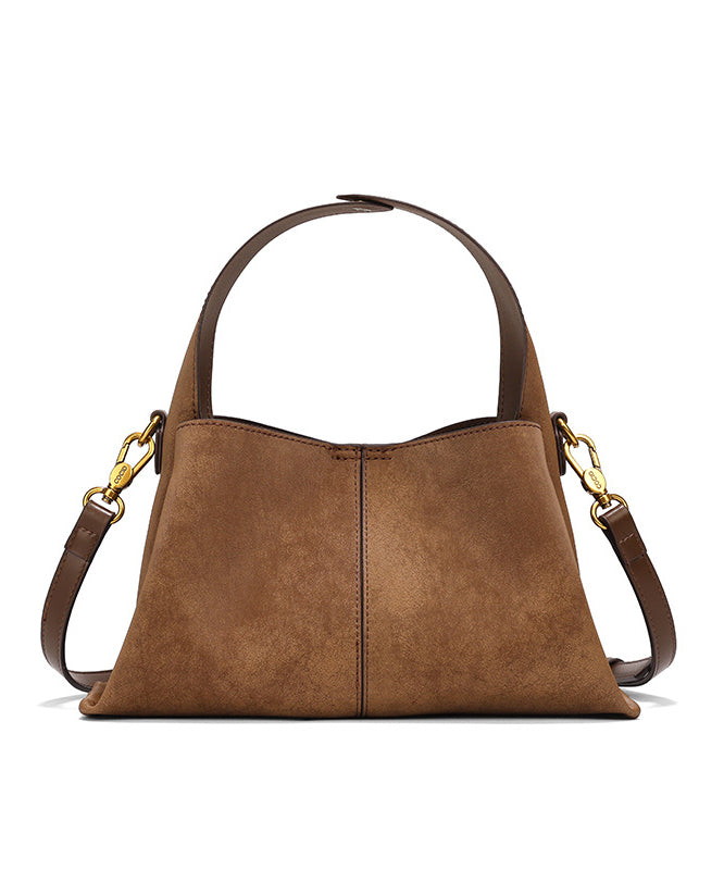 2025 New Brown Versatile Suede Tote Bag