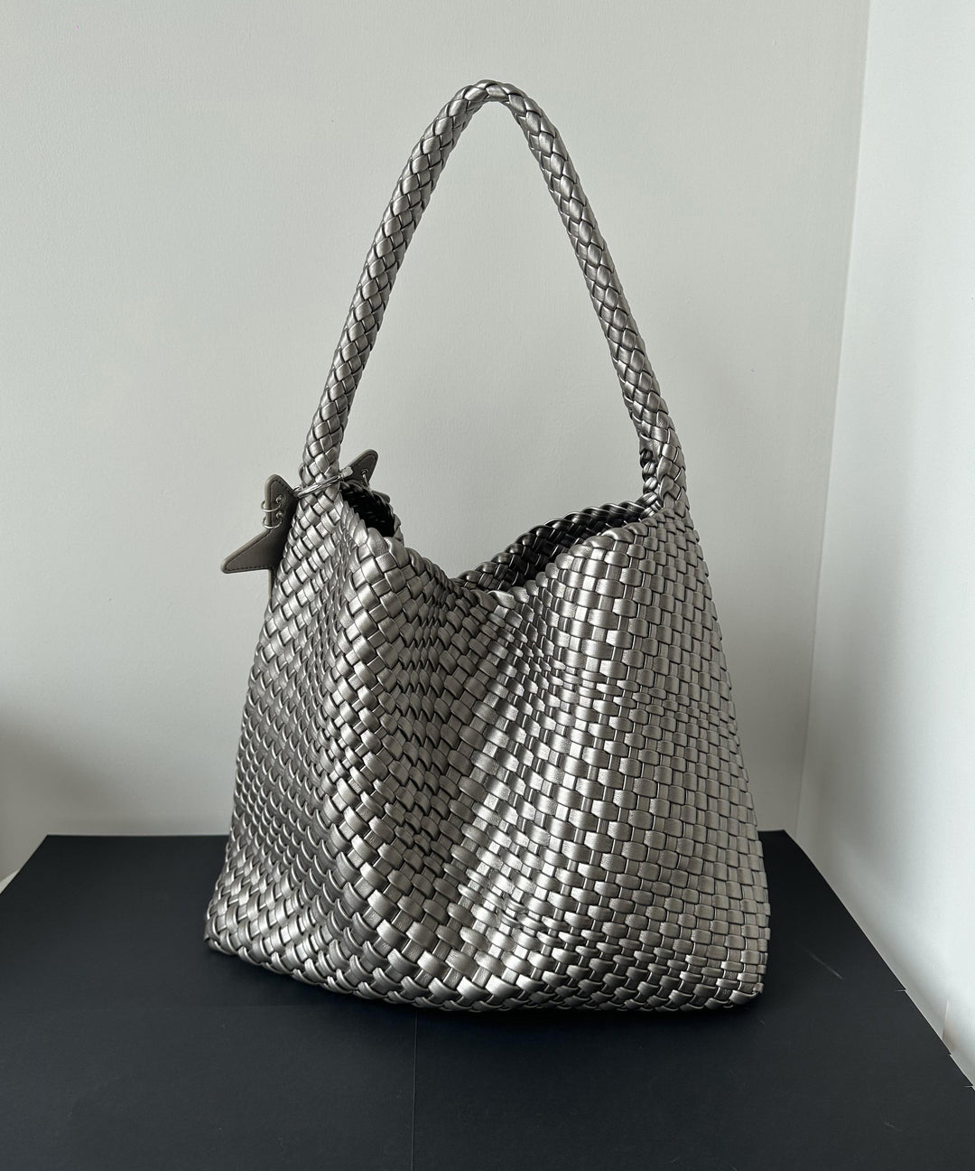 2025 New Champagne Faux Leather Large Capacity Bucket Bag