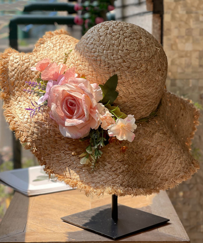 2025 New Floral Sunscreen Sunshade Big Brimmed Beach Hat