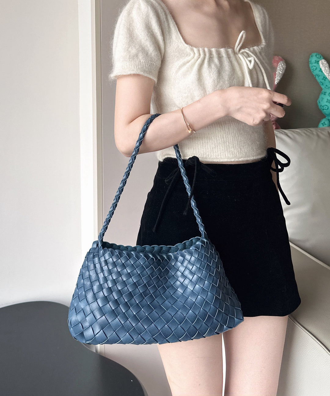 2025 New Green Faux Leather Durable Shoulder Bag