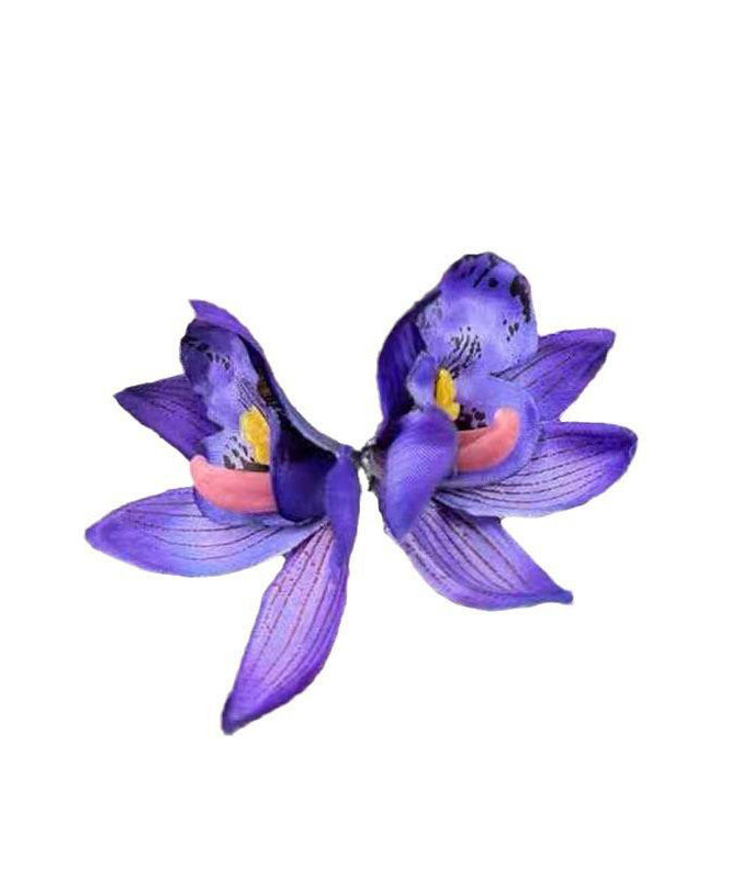 2025 New Purple Alloy Floral Hairpin