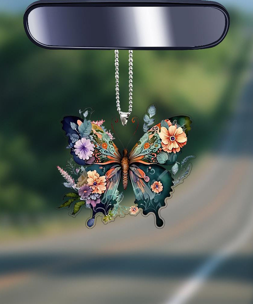 2025 New Rainbow Acrylic Butterfly keychains