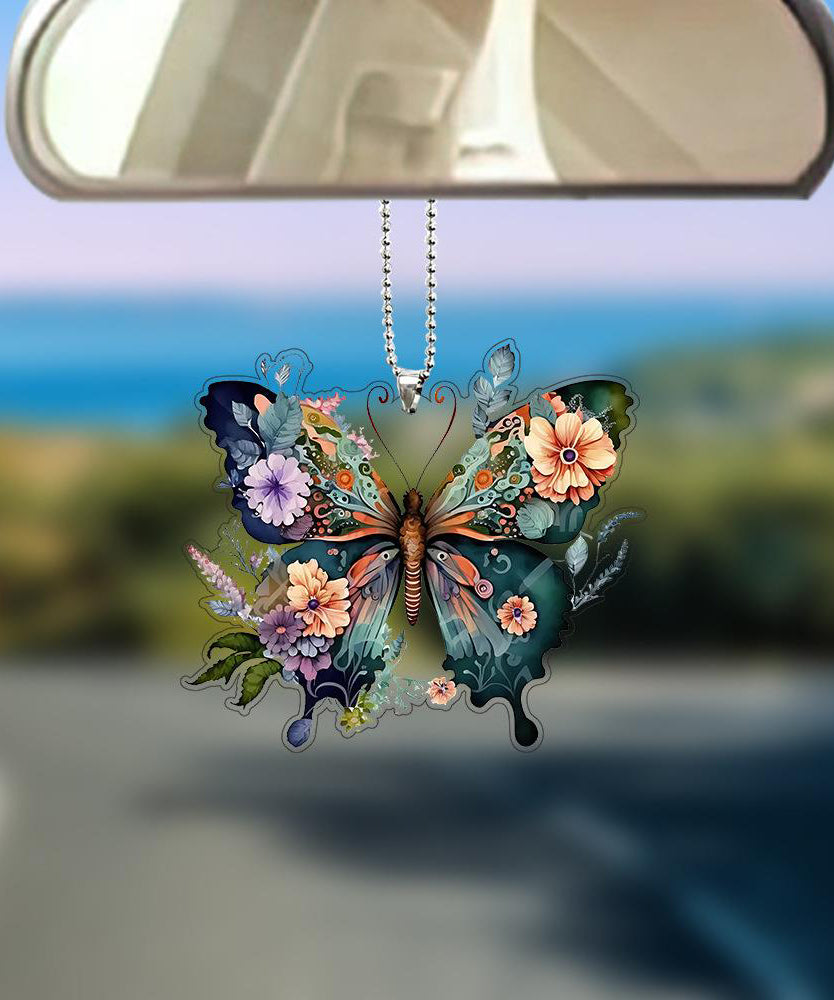 2025 New Rainbow Acrylic Butterfly keychains