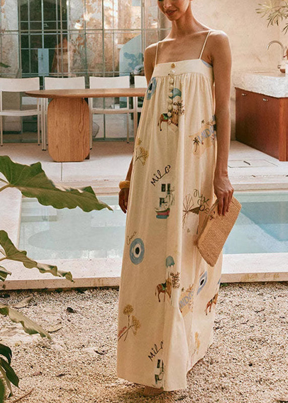 2025 New Sexy Camisole Casual Vacation Style Long Dress Summer