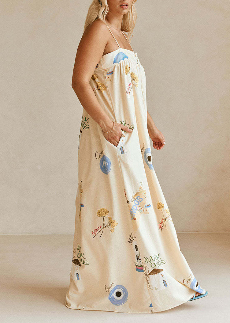 2025 New Sexy Camisole Casual Vacation Style Long Dress Summer