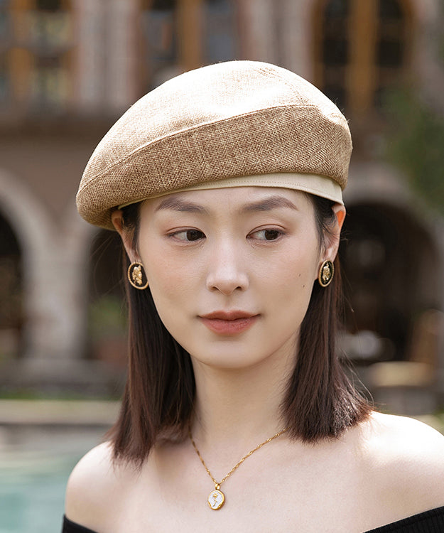 2025 New Stylish Versatile Khaki Beret Hat