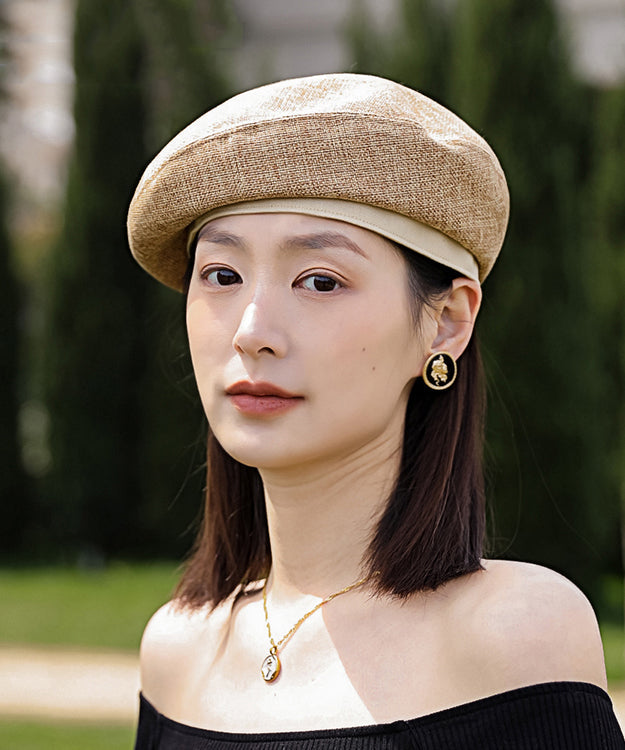 2025 New Stylish Versatile Khaki Beret Hat