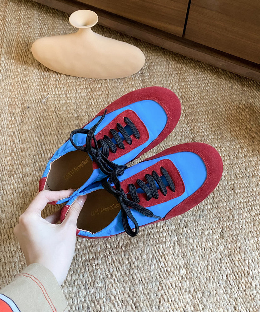 2025 New Yellow Sport Flats Suede DIY Lace Up