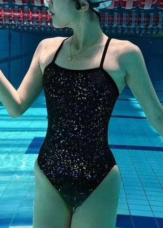 2026 New Black Sequins Bodysuit Swimwear