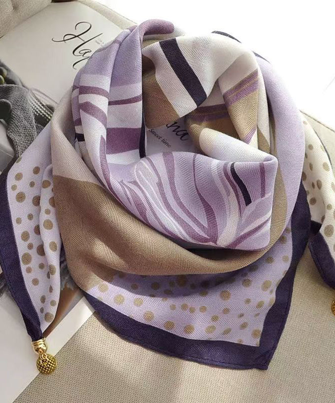 2026 New Fashionable Versatile Orange Print Scarf