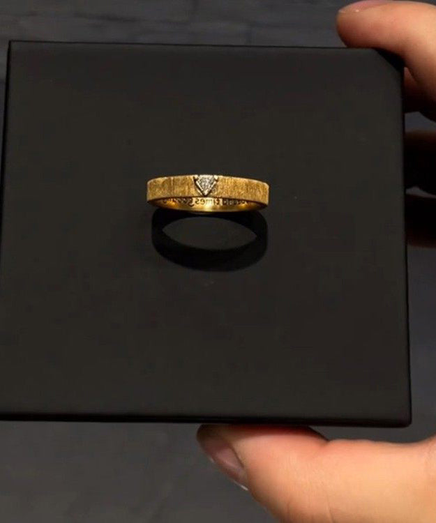 2026 New Gold Sterling Silver Overgild Zircon Graphic Rings