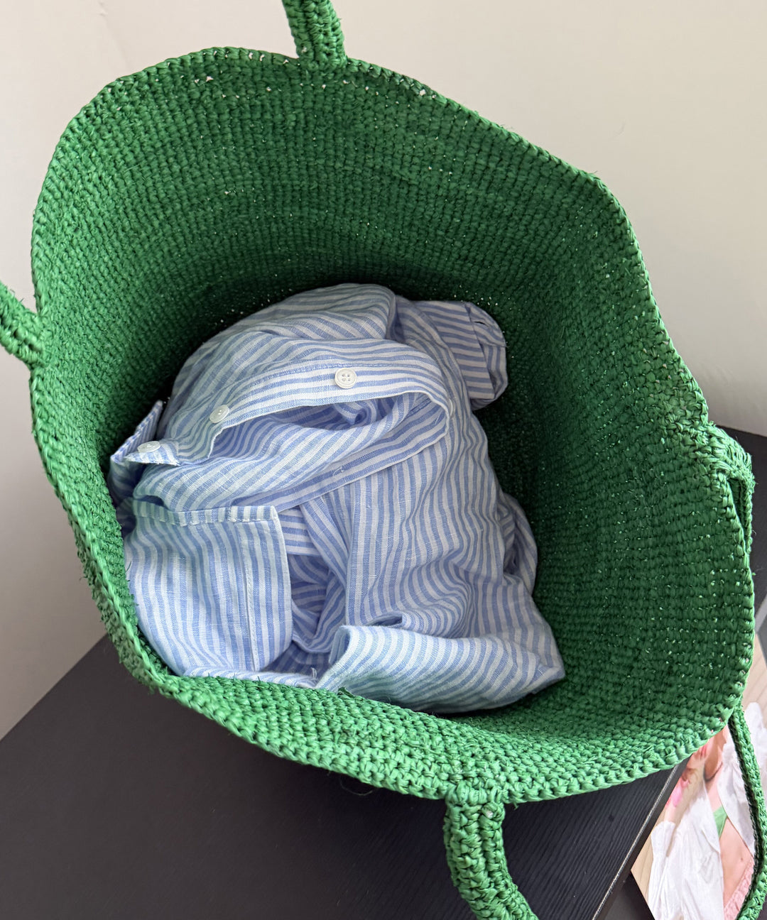 2026 New Green Straw Straw Large Capacity Shoulder Bag