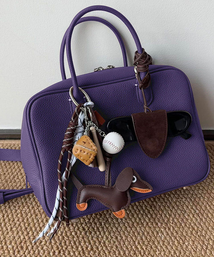 2026 New Purple Faux Leather Tote Bag