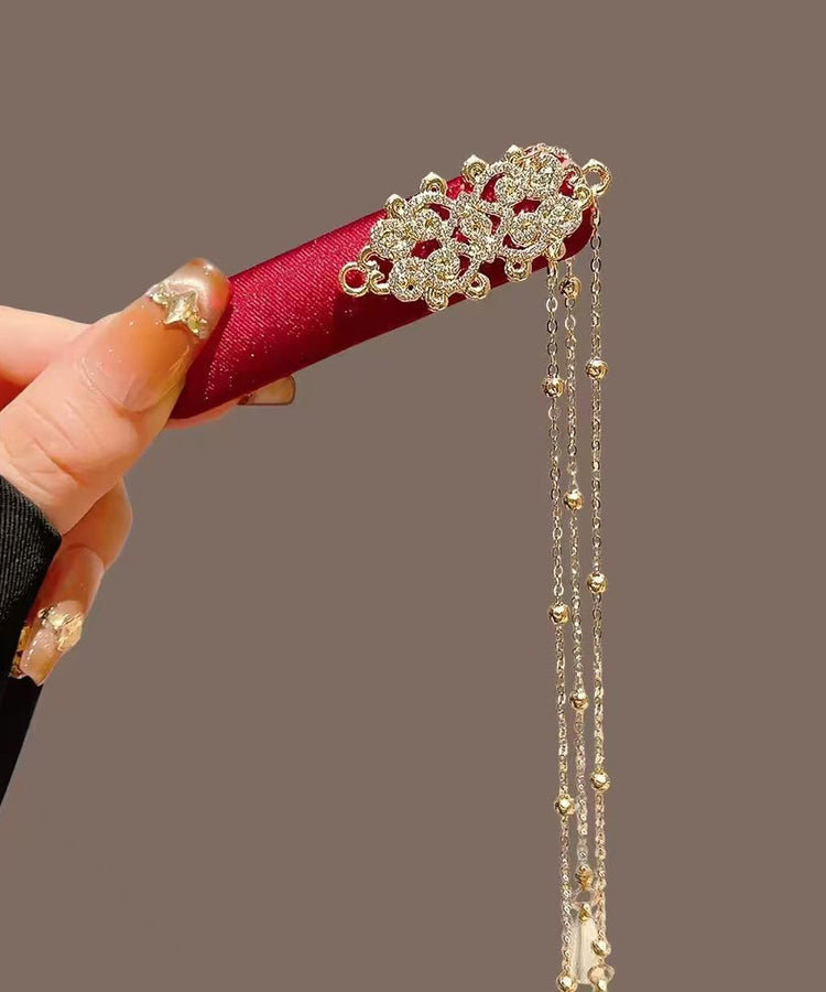 2026 New Red Tassel Chinese Style Hairpin - Omychic