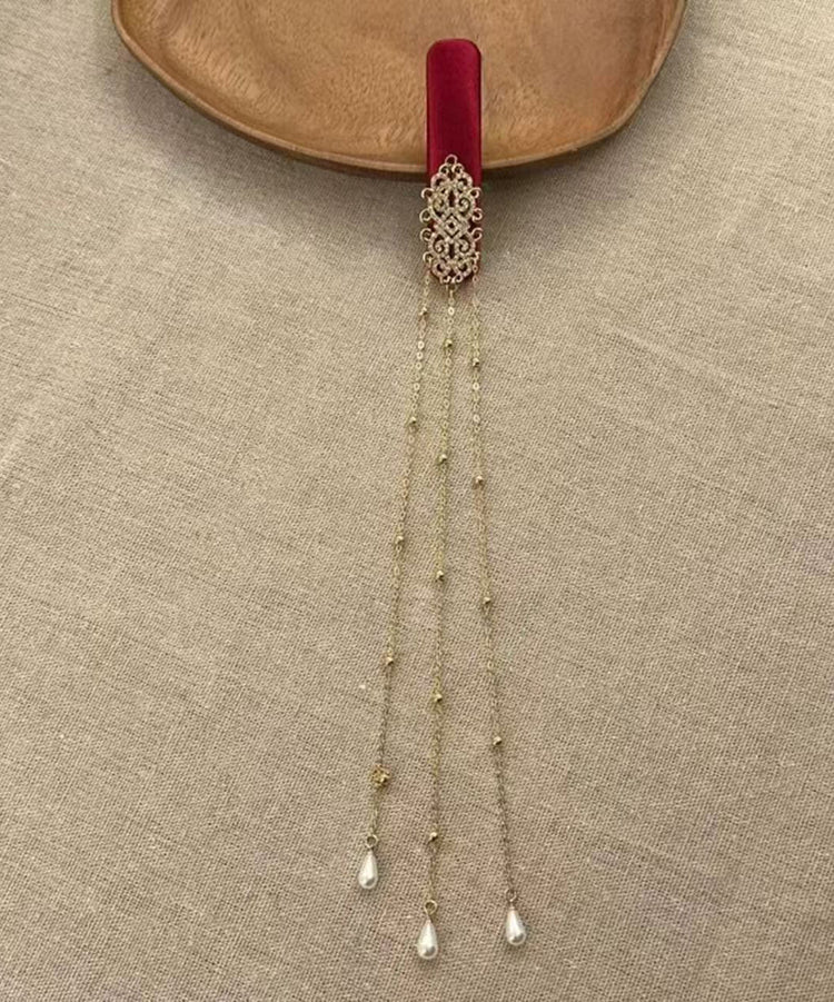 2026 New Red Tassel Chinese Style Hairpin - Omychic