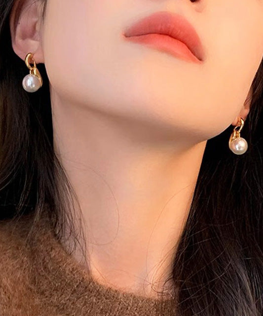 2026 New Versatile Pearl Gilding Stud Earrings