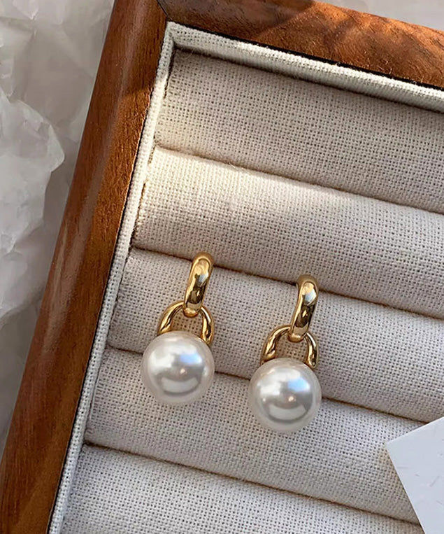 2026 New Versatile Pearl Gilding Stud Earrings