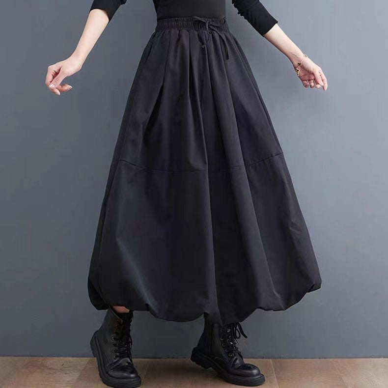 2023 Plus Size High-end Slimming Solid Color Tutu Skirt