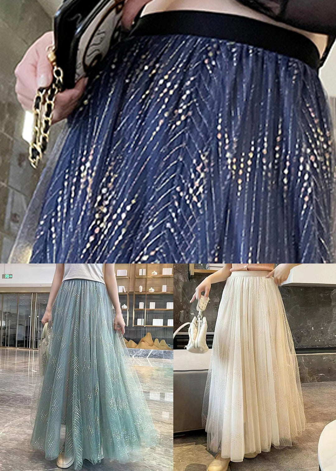 Art Apricot Solid Wire High Waist Tulle Skirts Summer