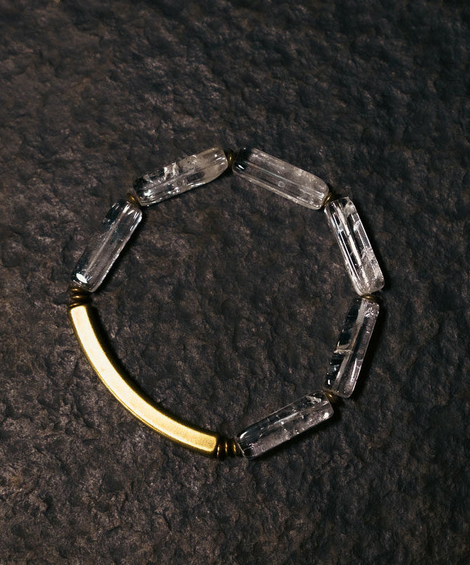 Art Colorblock Alloy Crystal Patchwork Unisex Bracelet