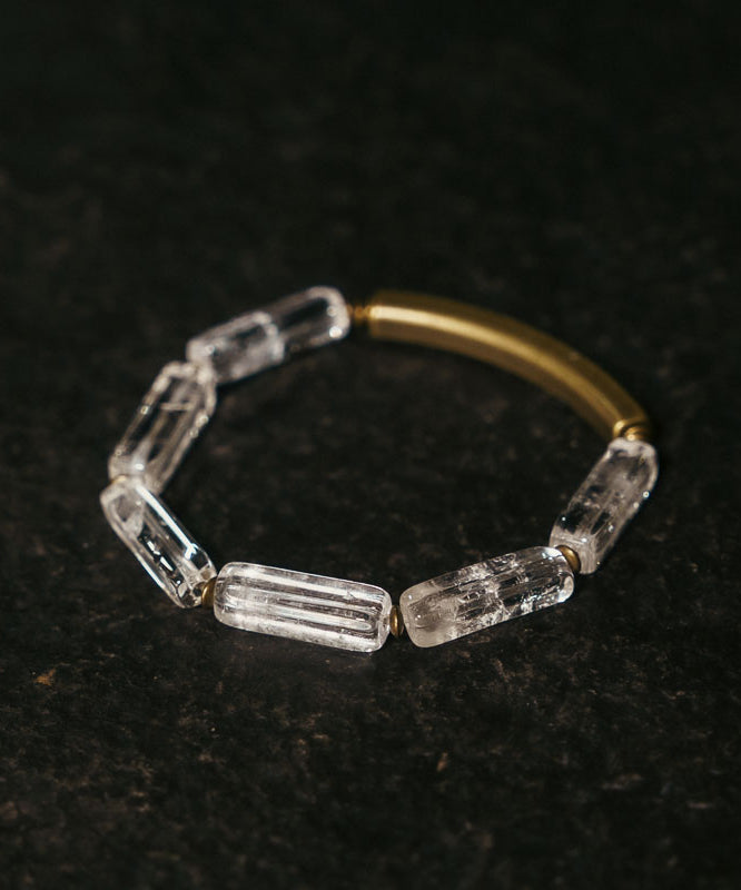Art Colorblock Alloy Crystal Patchwork Unisex Bracelet