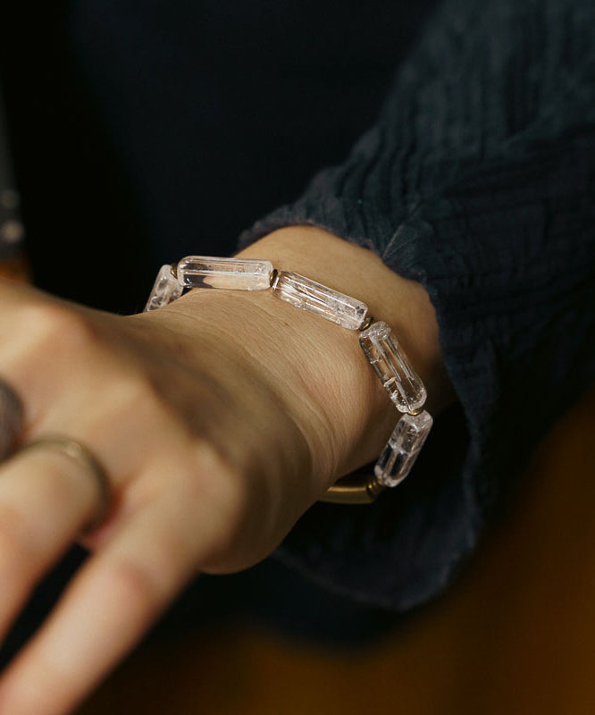Art Colorblock Alloy Crystal Patchwork Unisex Bracelet