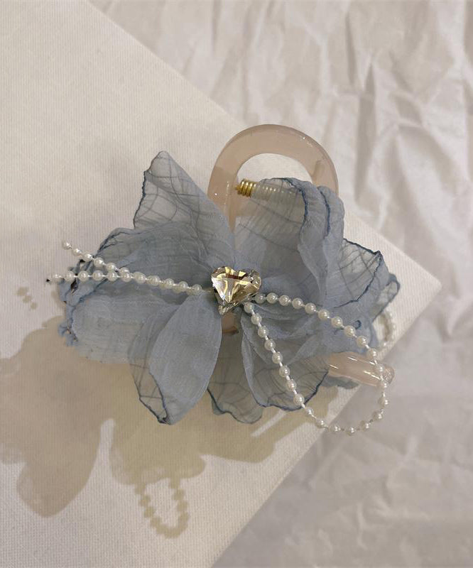 Art Light Green Acrylic Tulle Floral Hairpin